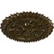 Ekena Millwork Lariah Ceiling Medallion (Fits Canopies up to 1 3/8"), 24 3/4"OD 1 3/8"ID x 3 1/4"P, Brass CM24LABRS - alternate 2